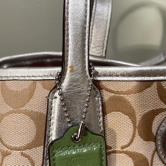Coach Signature Multicolor Shoulder Bag - Picture 10 of 13